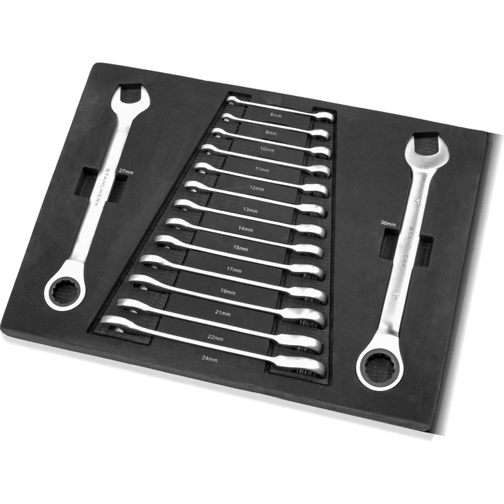 STAHLWERK Werkstattwagen Phoenix 260 mit 7 Schubladen und Seitenfach bestückt mit einem 260-teiligem Premium-Werkzeug-Sortiment aus hochwertigem Chrom-Vanadium – Bild 6