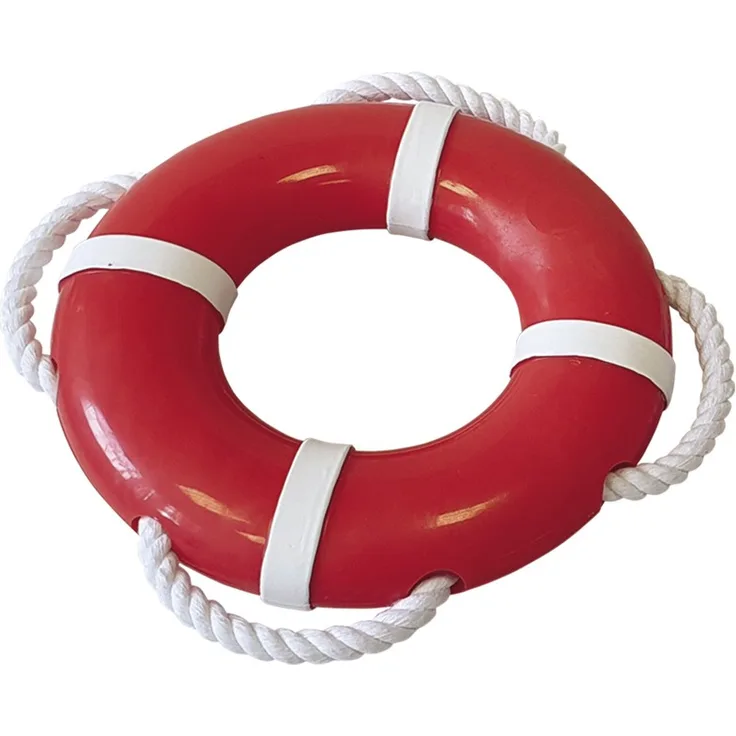 Nobby Wasserspielzeug TPR Rettungsring mit Seil Ø 15 cm
