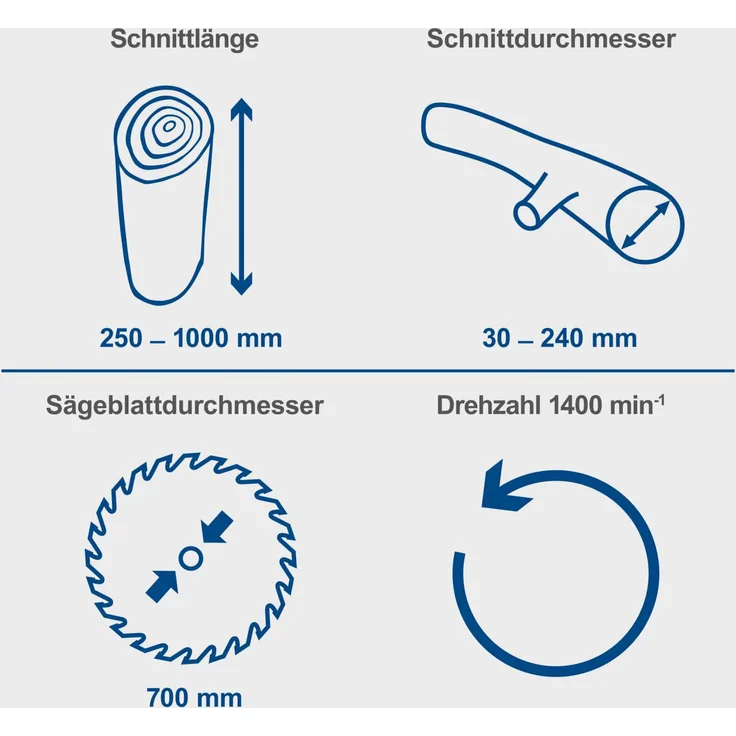 Scheppach Wippkreissäge HS730 Wippsäge Kreissäge 700mm Sägeblatt Brennholzsäge – Bild 6