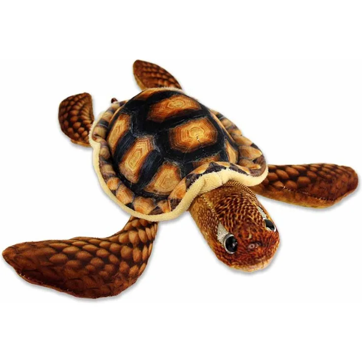 BEMIRO Tierkuscheltier Plüsch Schildkröte in braun & grün - ca. 25 - 36 cm