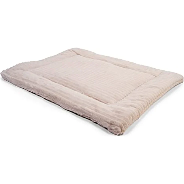 TrendPet Harmony 4cm gefütterte Hundedecke, Katzendecke, Liegedecke für Hunde und Katzen (Creme, 90x65cm) – Bild 3