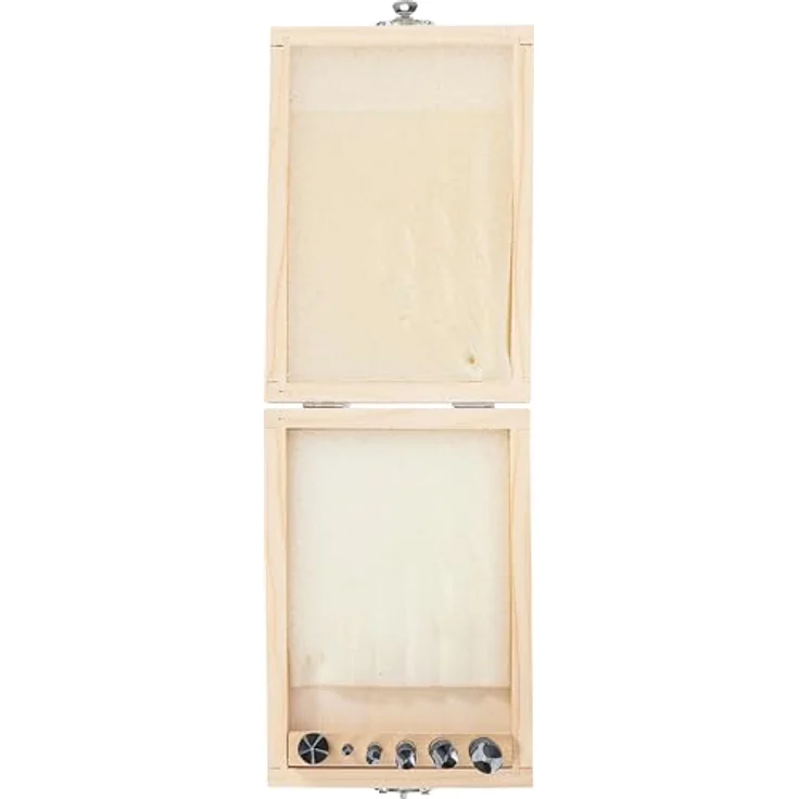 BGS TECHNIC Holzkronen-Fräsbohrer-Satz 4 - 12 mm, 6-teilig, 5-Schneiden Kronenkopf, Zentrierspitze, spezielles Wendelprofil – Bild 4