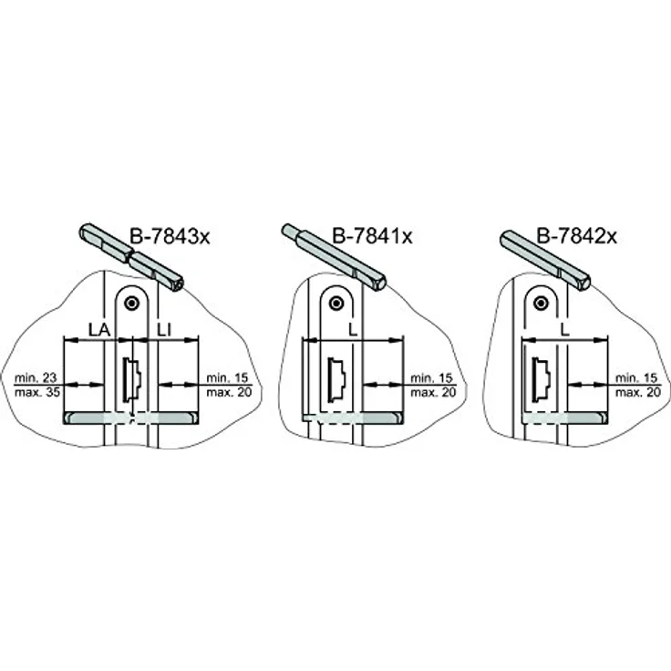 BKS Druckstange für EN 1125, 808 mm, silber eloxiert - einklemmsichere Betätigung, integrierte Geräuschdämpfung, kürzbar bis 660 mm – Bild 4