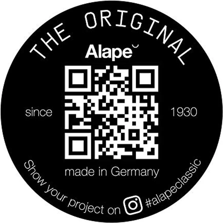 Alape EW 3 Einbaubecken, kreisförmig, Ø 475 mm, glasiert, Weiß, mit Hahnloch und Überlauf / Waschtisch / Waschbecken – Bild 6