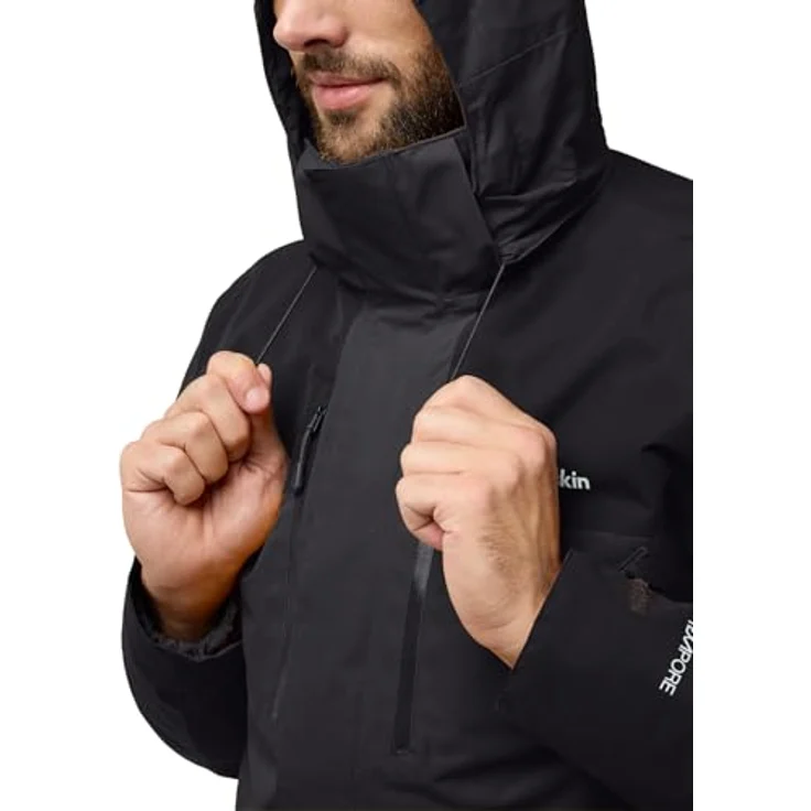 Jack Wolfskin 3-in-1-Funktionsjacke JASPER 3IN1 JKT M, wasserdicht mit PRIMALOFT® Innenjacke, schwarz – Bild 5