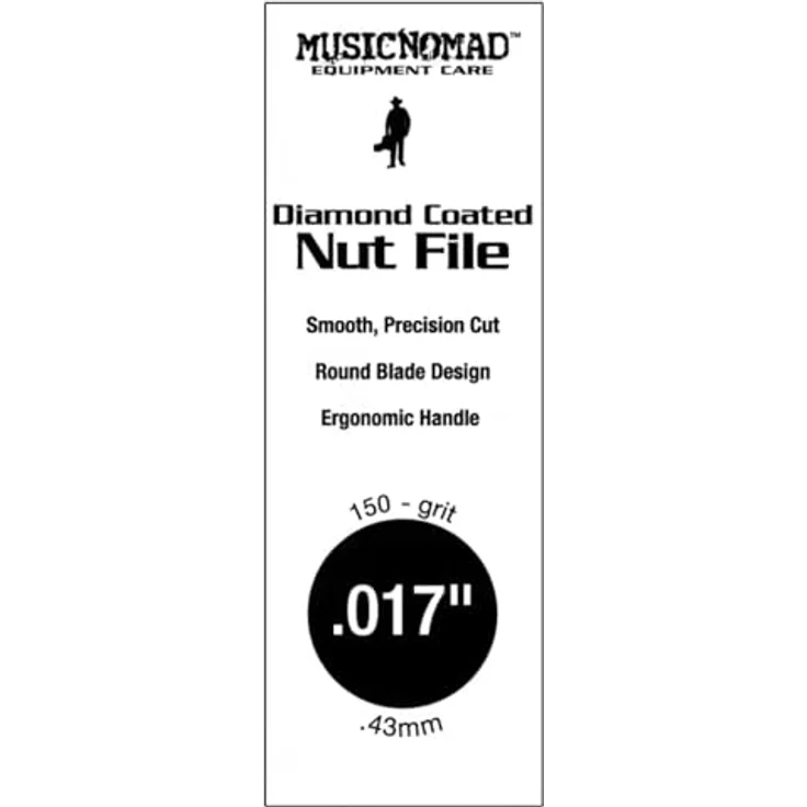 MusicNomad MN652, Diamantbesetzte Sattelkerbenfeile 016" mit 300er Körnung, ideal zum Anfertigen und Nacharbeiten von Sätteln aus Kunststoff, Knochen und Metall – Bild 2