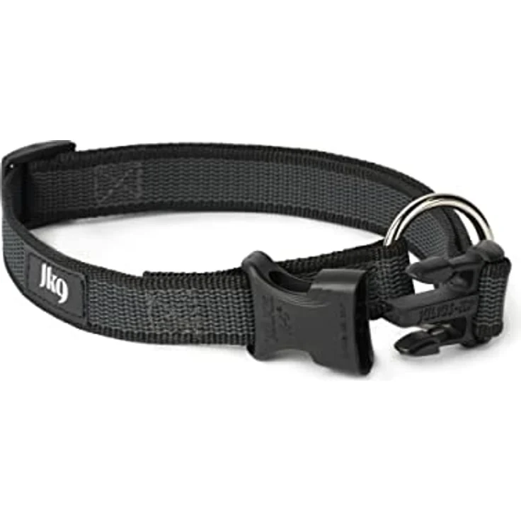 JULIUS-K9 225CG Color & Gray Halsband, 25mm*39-65 cm, verstellbar, schwarz-grau – Bild 3