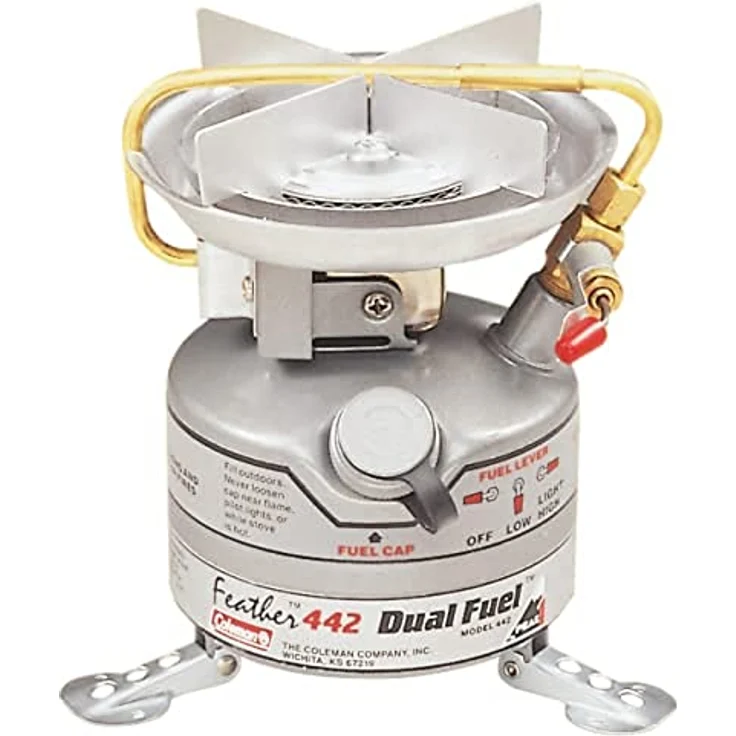 Coleman Unleaded Feather, umweltfreundlicher Gaskocher mit integriertem Tank und ausklappbaren Füßen – Bild 1