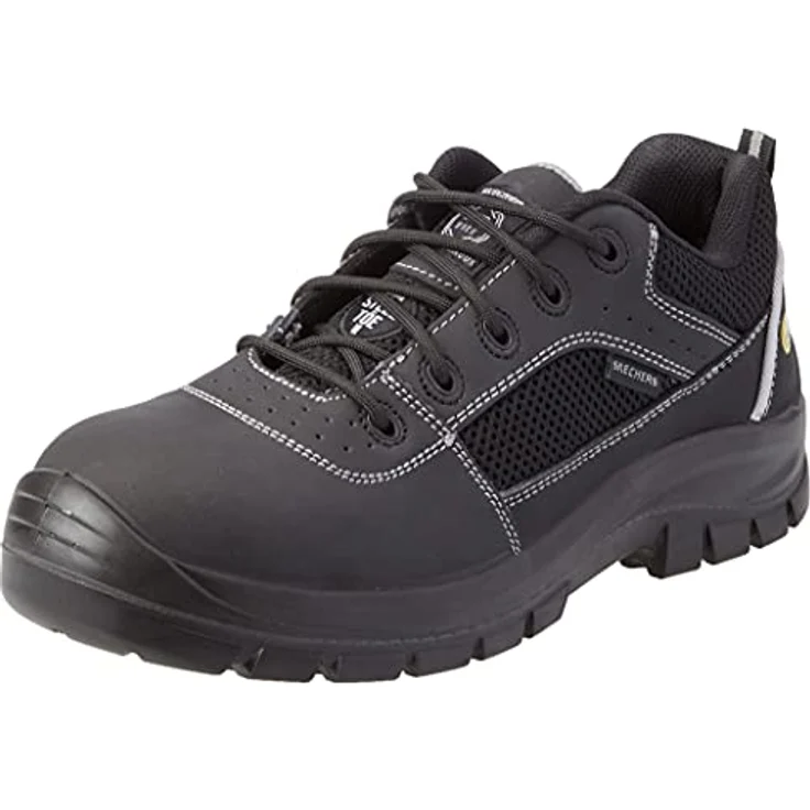 Skechers Skechers Trophus Arbeitsschuh, Stahlkappe und gepolsterte Innensohle aus Memory Foam, schwarz – Bild 1