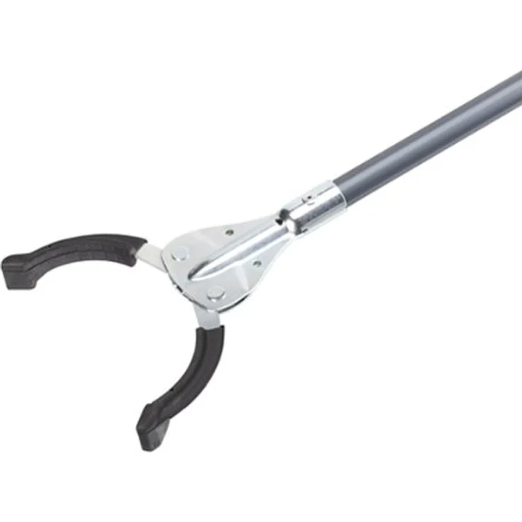 Kaiserkraft Abfallsammelgerät Zange, Greifer mit ergonomischem Kunststoff-Handgriff, Gesamtlänge 920 mm, gehärtete Stahlspitzen, VE 2 Stk. – Bild 5