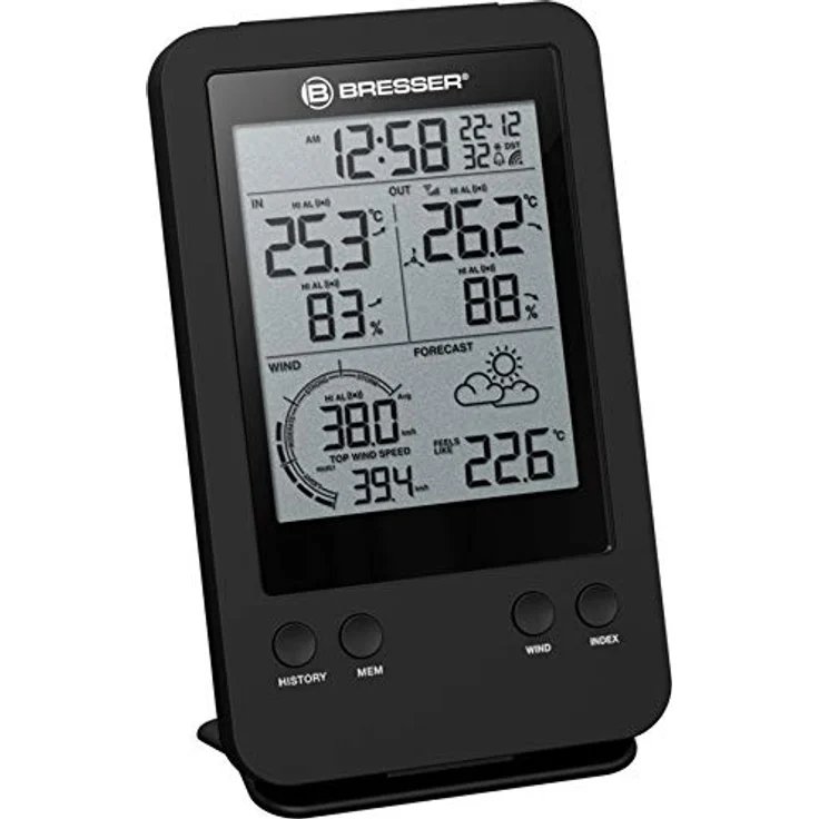 Bresser wetterstation Pro 3-in-115,5 cm schwarz 2-teilig – Bild 4