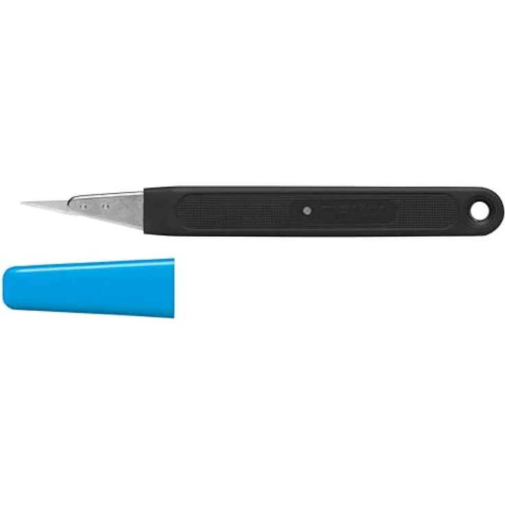 MARTOR TRIMMEX SIMPLASTO Entgratemesser mit GRAFIKKLINGE 34, Softgrip-Aluminiumgriff, 50 Stück – Bild 1