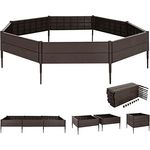 vidaXL Hochbeet, Palettenrahmen mit 8 Paneelen, Pflanzkasten Beet für Blumen Gemüse Kräuter, Gartenbeet Blumenkasten für Garten Terrasse, Polypropylen