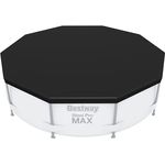 Bestway PVC-Abdeckplane Ø 305 cm, schwarz, rund