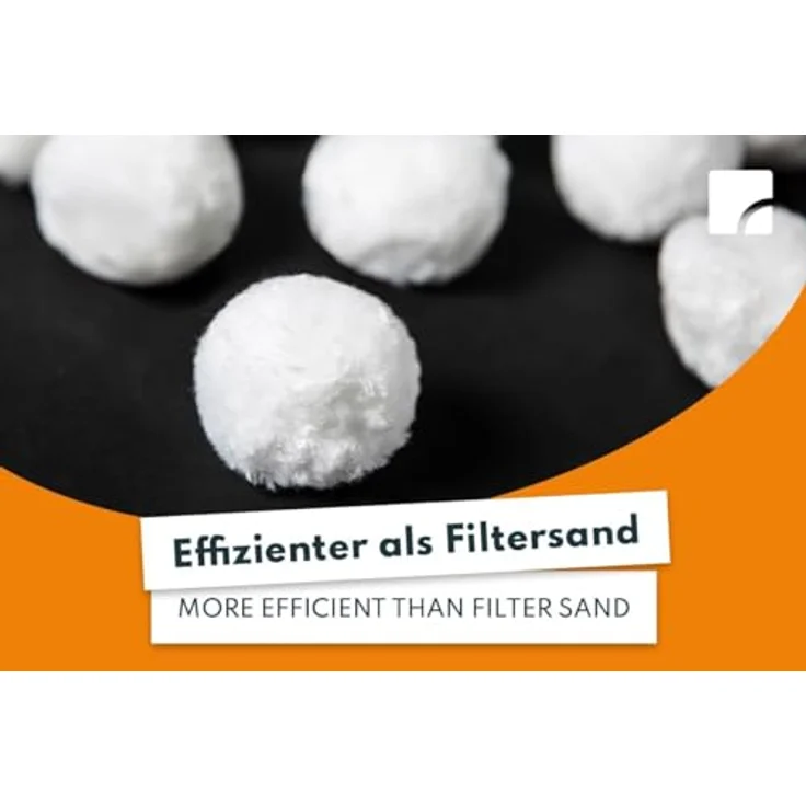 Steinbach Filter Balls 1400 g, Reinigende Filterbälle für Pools, kompatibel mit Sandfilteranlagen, inkl. Filternetz – Bild 3