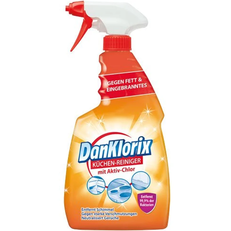 DanKlorix Küchen-Reiniger mit Aktiv-Chlor, Pumpe - 6X 750 ml – Bild 2