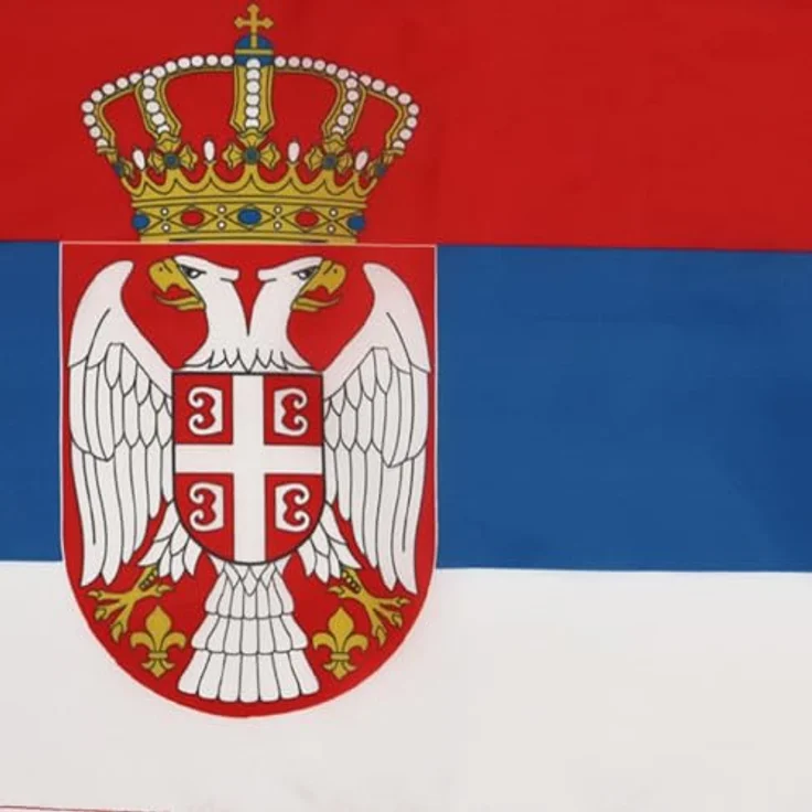 AZ FLAG Flagge Serbien 45x30 cm, Polyester 100D mit verstärkten Ecken und Kordeln für Innen & Außen – Bild 3