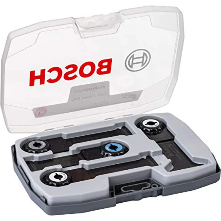 Bosch Professional 4 tlg. Tauchsägeblatt Starlock Max Best of Heavy Duty Set (für Holz & ungehärtetes Metall, Zubehör Multifunktionswerkzeug)