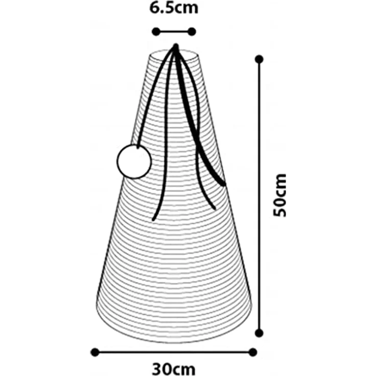 Flamingo KRATZKEGEL SEEGRAS 30x30x50CM, Kratzbaum aus Seegras – Bild 3