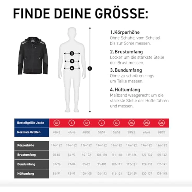 Kübler Arbeitsjacke, Strickjacke mit Teddyfutter, wasserabweisenden Reissverschlüssen und reflektierenden Elementen, Größe L – Bild 9
