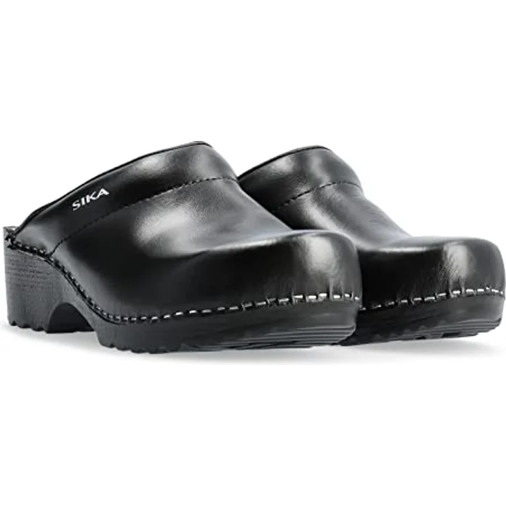 Sika Schuh Traditionell Clog, robuster Arbeitsschuh aus Permair® Leder, schwarz, Größe 41 – Bild 6