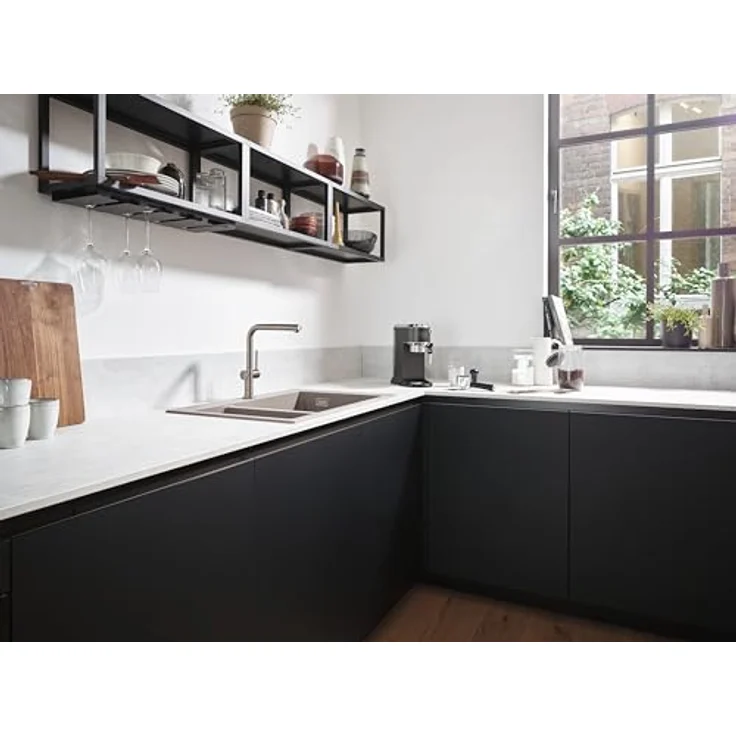 hansgrohe Talis M54 Einhebel-Küchenmischer, ComfortZone 270, Edelstahl Finish, 360° schwenkbar, Keramikmischsystem – Bild 4