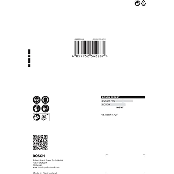 Expert C470 Schleifpapier mit 6 Löchern für Schwingschleifer, 115 x 107 mm, G 40, 10-tlg. - Preisvergleich – Bild 4