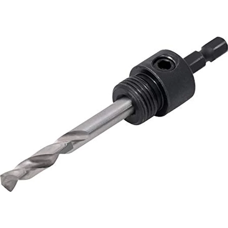 STIER 1/4" HEX Adapter 5/8" 18 UNF für Lochsägen 32-60 mm inkl. Inbusschlüssel, hohe Stabilität und Vielseitigkeit, gelb – Bild 2