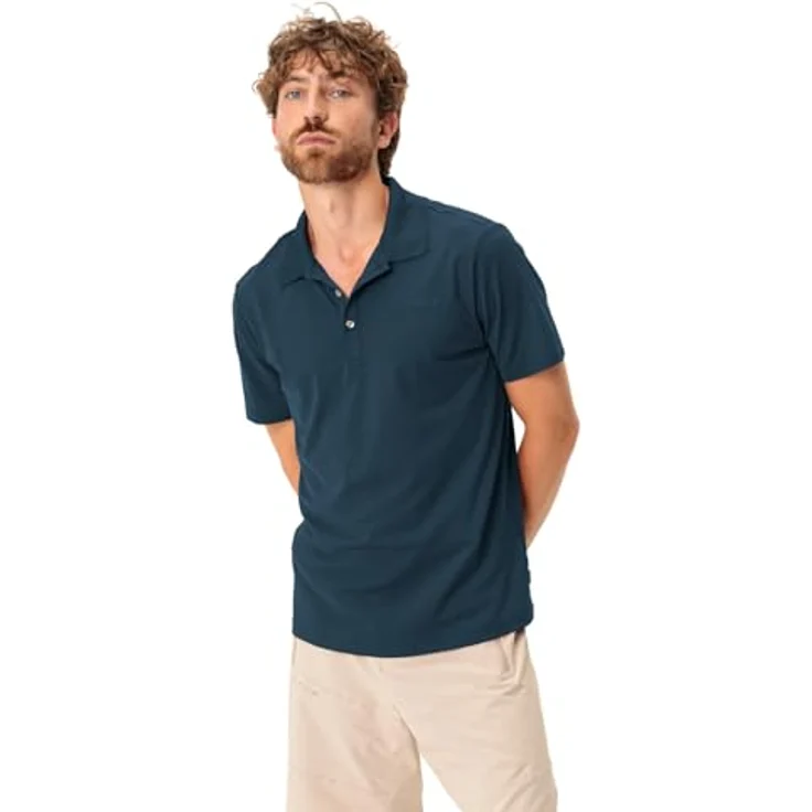 Vaude Essential Herren Shirt, Blau, atmungsaktiv, schnell trocknend, reguläre Passform, nachhaltig produziert – Bild 3