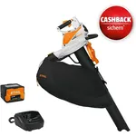 Stihl AK Akku-Laubsauger & -Laubbläser SHA 56, 36 V, 4 Ah, Blasleistung 490-560 m³/h, Blasgeschwindigkeit 56-61 m/s, 2-in-1 Gerät