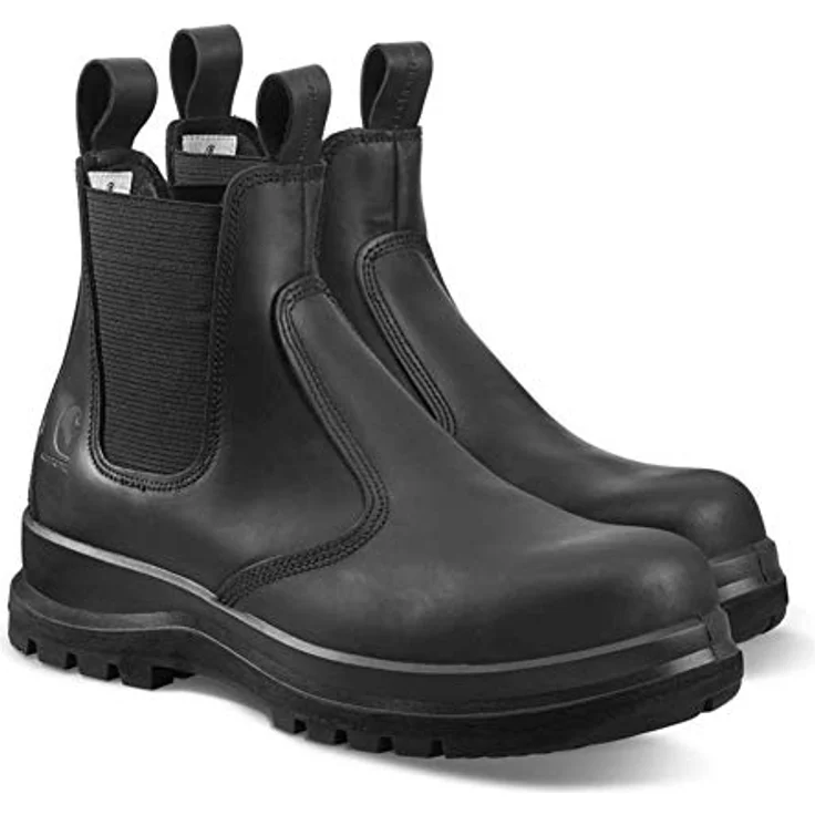 Carhartt Carter Chelsea Boot, Sicherheitsstiefel S3 aus geöltem Leder, schwarz, halblang mit Vibram-Laufsohle – Bild 7