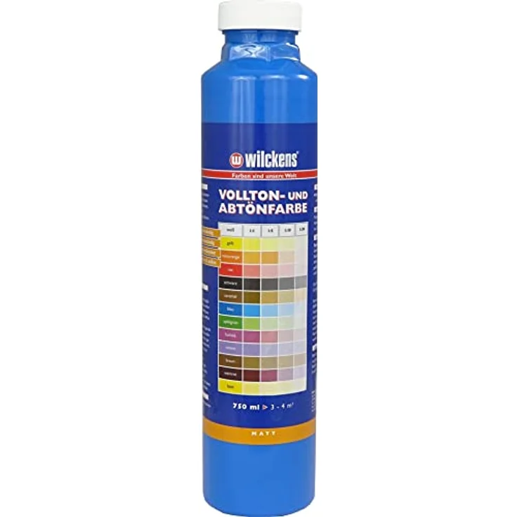 Wilckens Farben Vollton- und Abtönfarbe 750ml matt, wetterbeständig und für Innen- und Außenbereiche geeignet – Bild 1