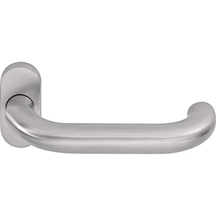 Ogro Türgriff + Fenstergriff, Profiltürdrückerlochteil 8100V/6621 ER (Türgriff), schräg, fest-drehbar, 152mm, 68,5mm, 9mm, oval, DIN links/rechts – Bild 2