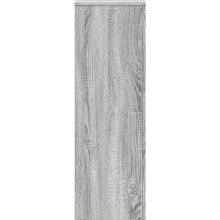 vidaXL Blumenständer Pflanzenständer Grau Sonoma 33x33x100 cm Holzwerkstoff, Stabile Oberplatte und Zeitloses Design – Bild 4