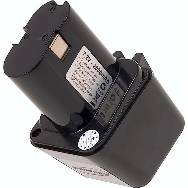 akku-net Akku für Bosch Bohrmaschine GBM 7,2V NiMH, 2000mAh, Schwarz, hohe Kapazität und Sicherheitsmechanismen – Bild 1