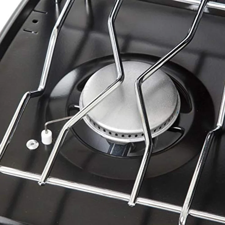 Brunner Phoenix 50, Gaskocher mit 2 regelbaren Brennern, abnehmbarem Rost und 2,4 kW Brennleistung, kompakt und leicht zu transportieren – Bild 6