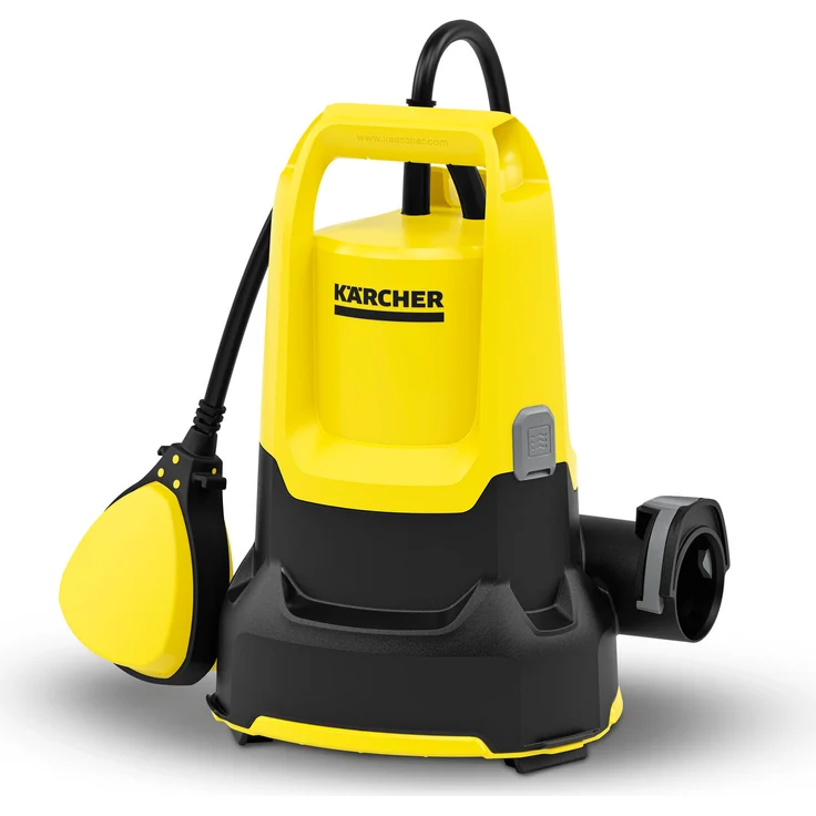 Kärcher Flachsaugende Tauchpumpe SP 9.000 Flat, Tauchpumpe für klares und leicht verschmutztes Wasser, mit Gleitringdichtung, klappbaren Standfüßen, 1"-, 1 1/4"- und 1 1/2"-Schlauchanschluss.Fatalf.