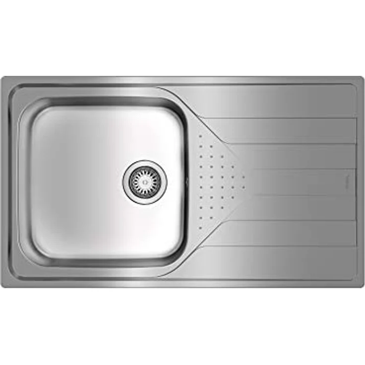 Teka Universe - Einbauspüle, 1 Becken und Abtropffläche, Edelstahl, einfache Installation, modernes Design, Farbe Edelstahl – Bild 4