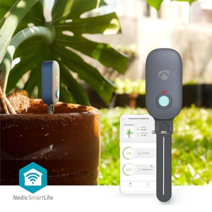 Nedis SmartLife Bodenfeuchtemessgerät, Bluetooth-Sensor zur Bodenfeuchtigkeits- und Temperaturmessung, batteriebetrieben mit bis zu 12 Monaten Lebensdauer – Bild 9