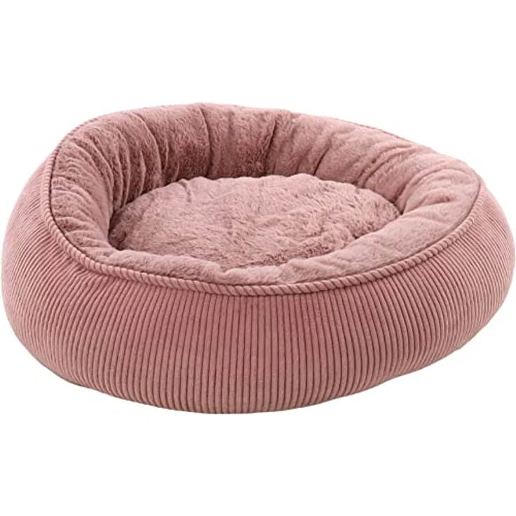 Flamingo Bett für Hunde und Katzen, 46 x 46 x 17 cm, waschbar, Rutschfester Boden, Abnehmbarer Bezug, weich und bequem – Bild 2