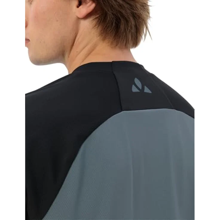 Vaude Loamer Shirt, Herren Arbeitsshirt aus recyceltem Polyester mit Colorblock-Design, Grau, XXL – Bild 5