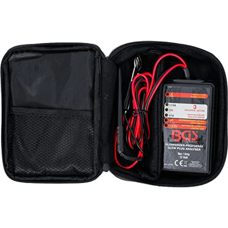 BGS Multimeter Glühkerzen-Prüfgerät 12 V mit LED-Anzeige, einfache Bedienung ohne Demontage – Bild 4