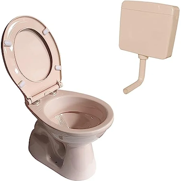 Belvit Stand WC Bahama Beige Abgang Boden mit Softclose-Deckel und Spülkasten – Bild 1