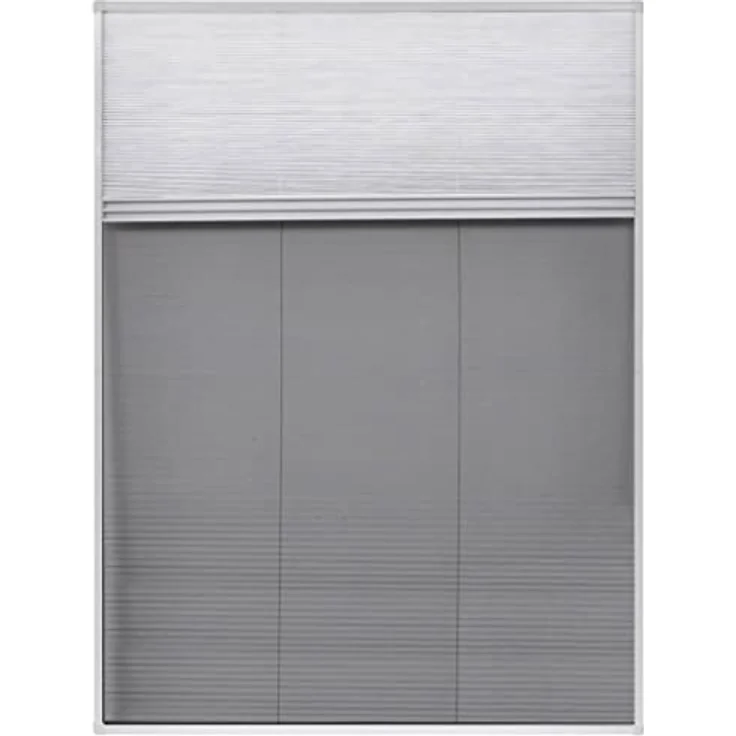vidaXL Insektenschutz-Plissee für Fenster Jalousie Aluminium 60x80 cm – Bild 4