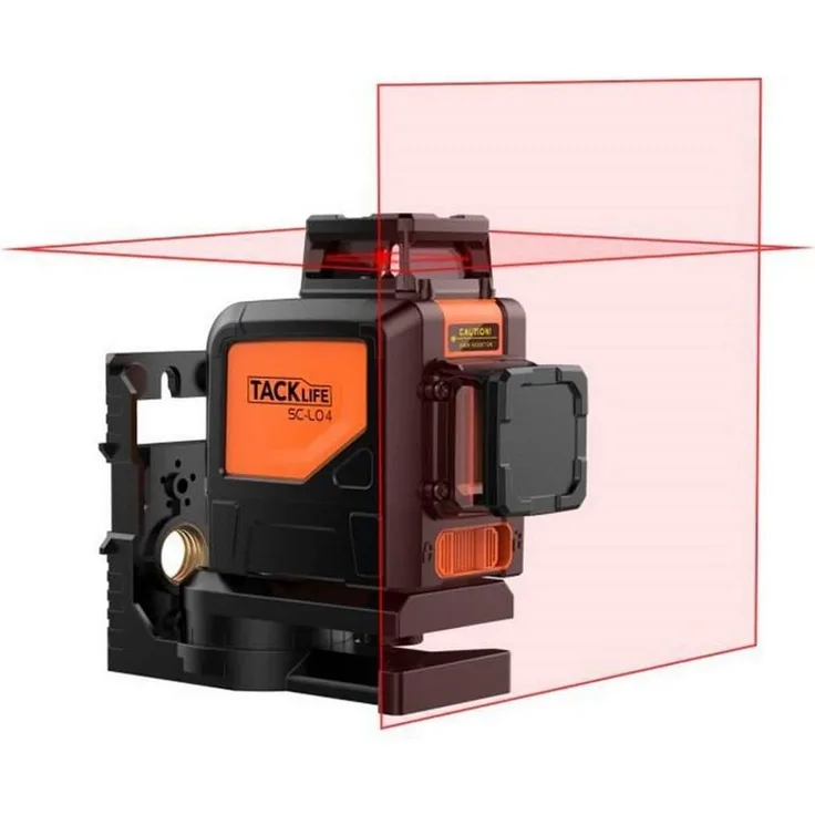 TACKLIFE Kreuzlinienlaser, 360° 30m Kreuzlinienlaser ± 3 mm/10 m², Professionelles Laser-Nivelliergerät