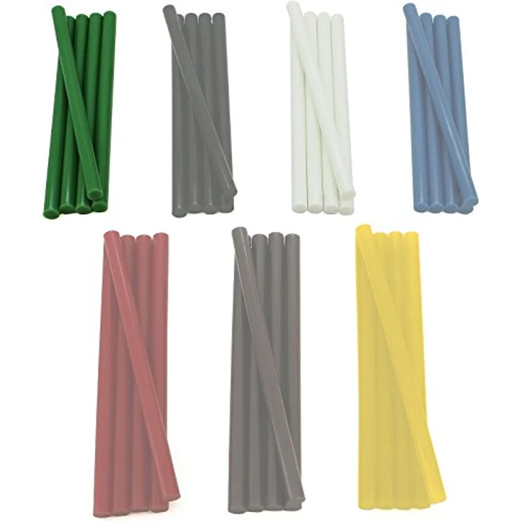 YATO 5 Stück Heißklebepatronen 11 x 200 mm, Universalkleber in Grün, für Heißklebepistole – Bild 1