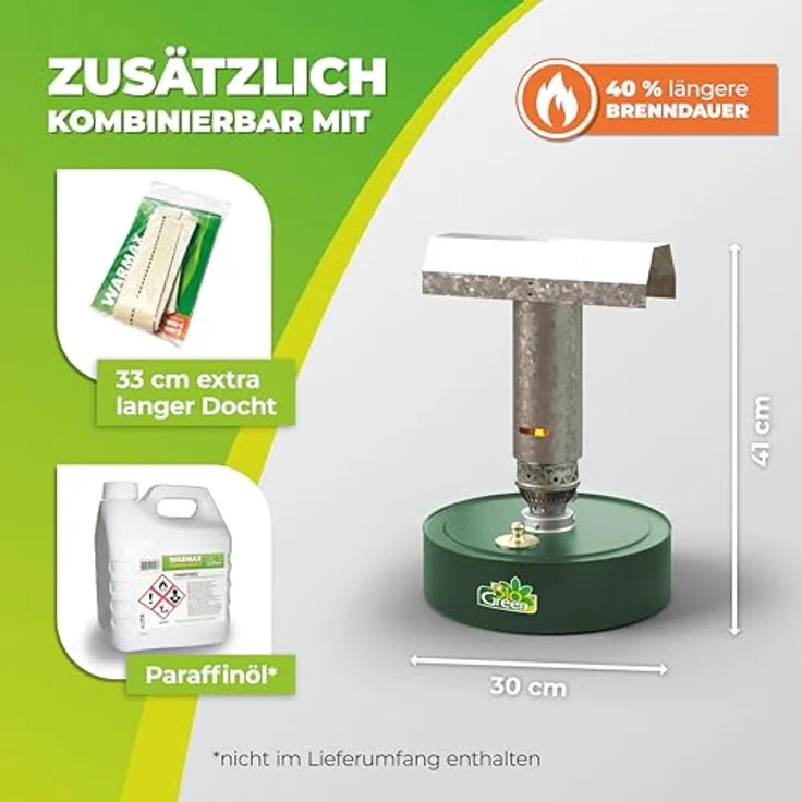 Bio Green Warmax Power 4 Paraffinheizung – Bild 5