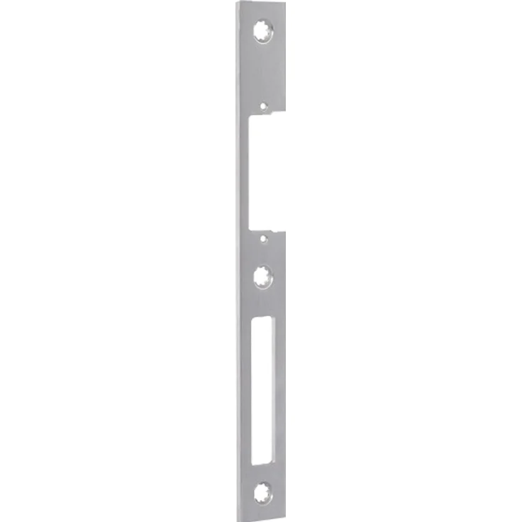 G-U Türgriff + Türgarnitur GU SECURY, Schliessblech aus Edelstahl mit matter Oberfläche, vorgerichtet für Türöffner, kompatibel mit BKS-Schlössern 13, 18, 23, 216 x 24 mm