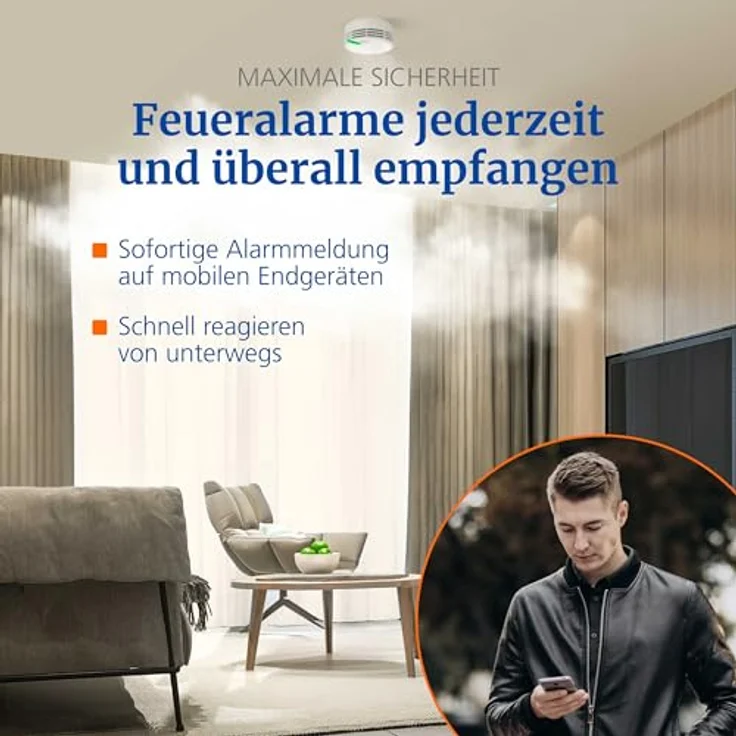 Genius Port Funkgateway für Rauchmelder, Feueralarme jederzeit und Überall empfangen – Bild 3