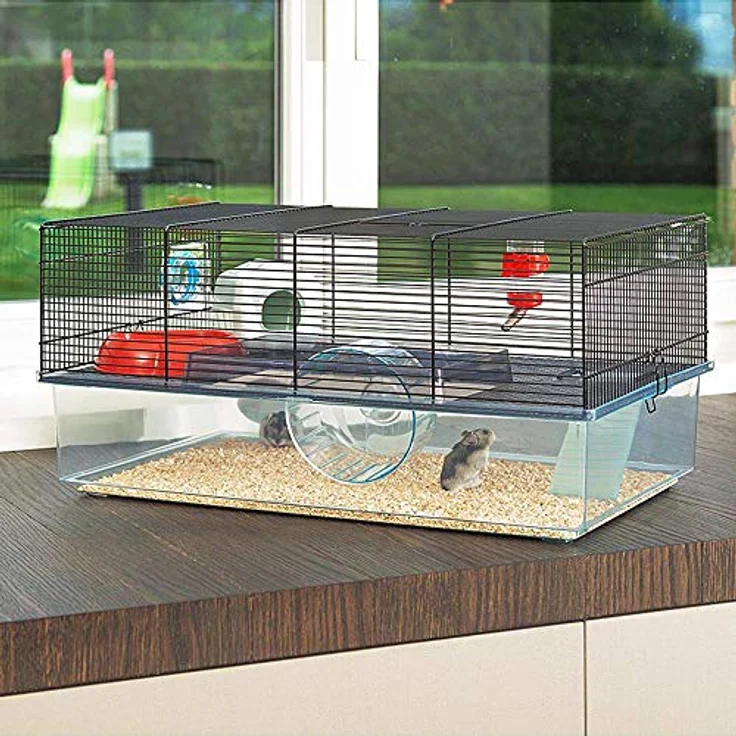 Ferplast Hamsterkäfig, FAVOLA Nagerkäfig, Kleintierkäfig, Hamsterzubehör inklusive, 60 x 37 x h 30 cm. – Bild 3